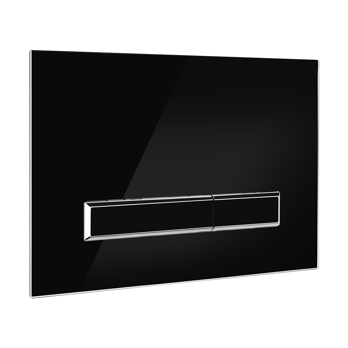 Oltens Torne placca di comando per WC nero/cromo/nero 57200300