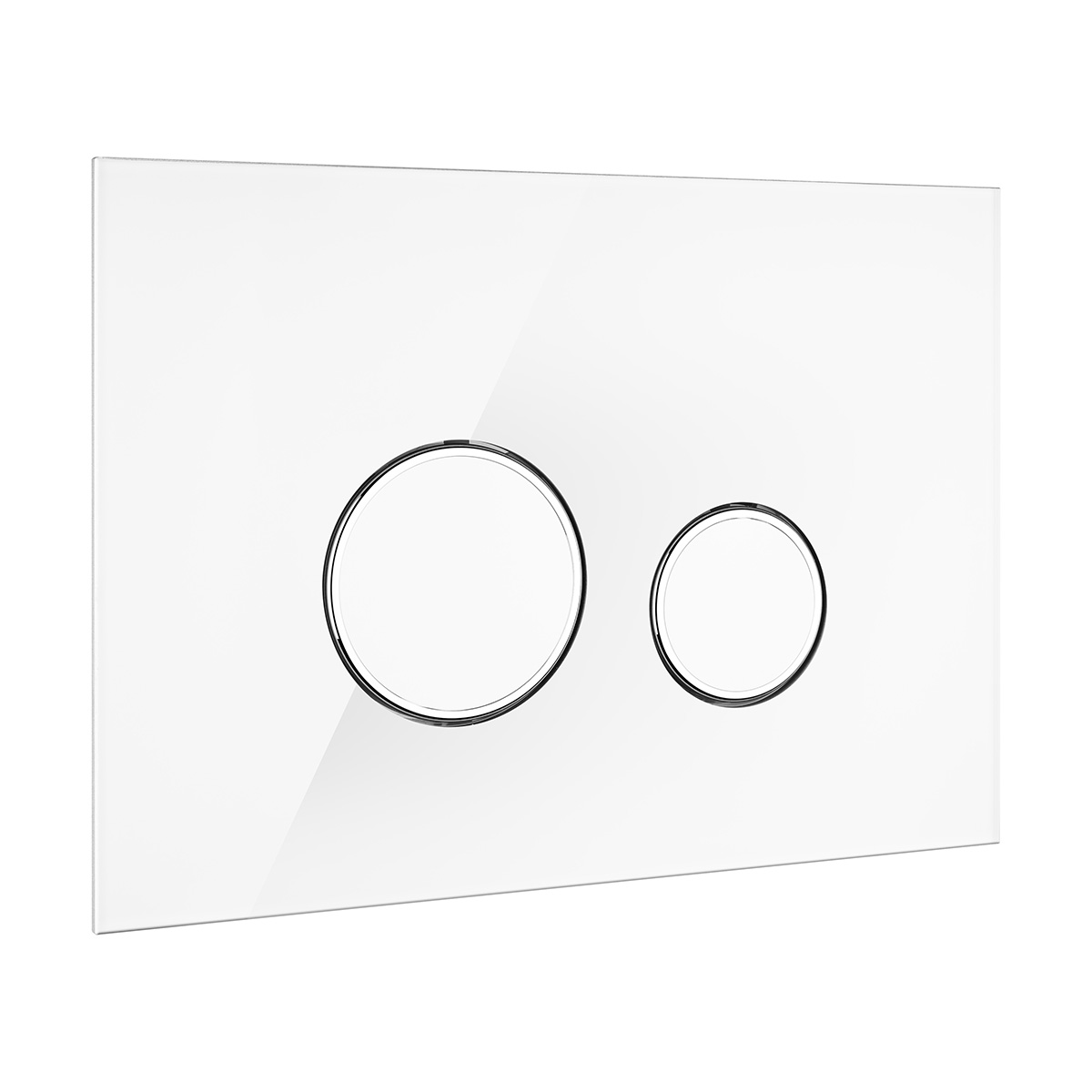 Oltens Lule placca di comando per WC bianco/cromo/bianco 57201000