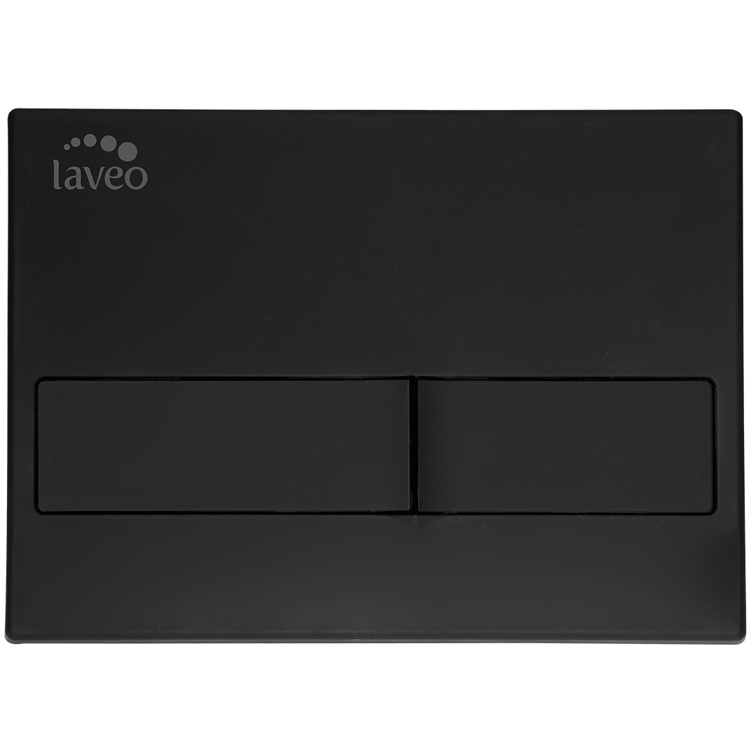 Laveo Beni placca di comando per WC nero VPB795V