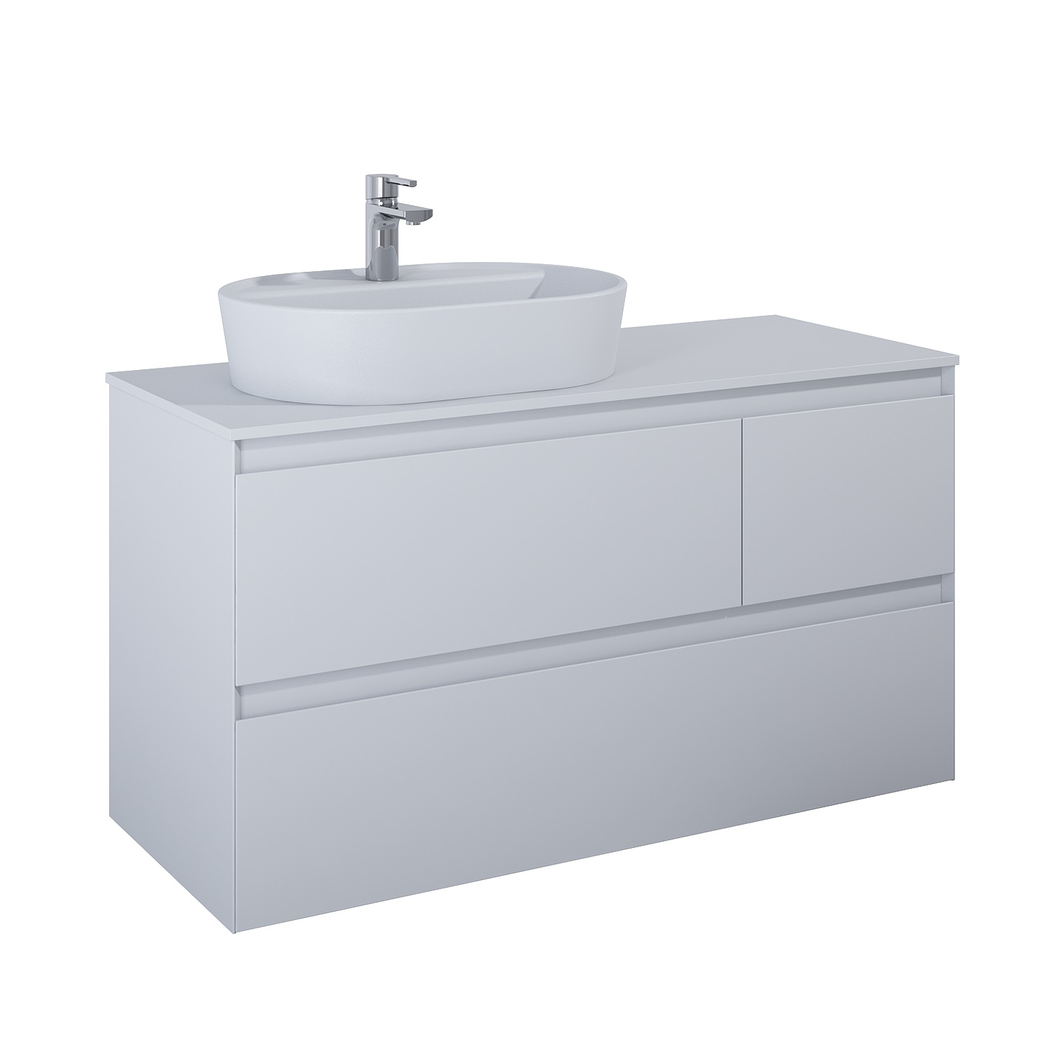 Elita Split armadietto 120x45.8x63.5 cm sottolavabo sospeso grigio RE012006157040