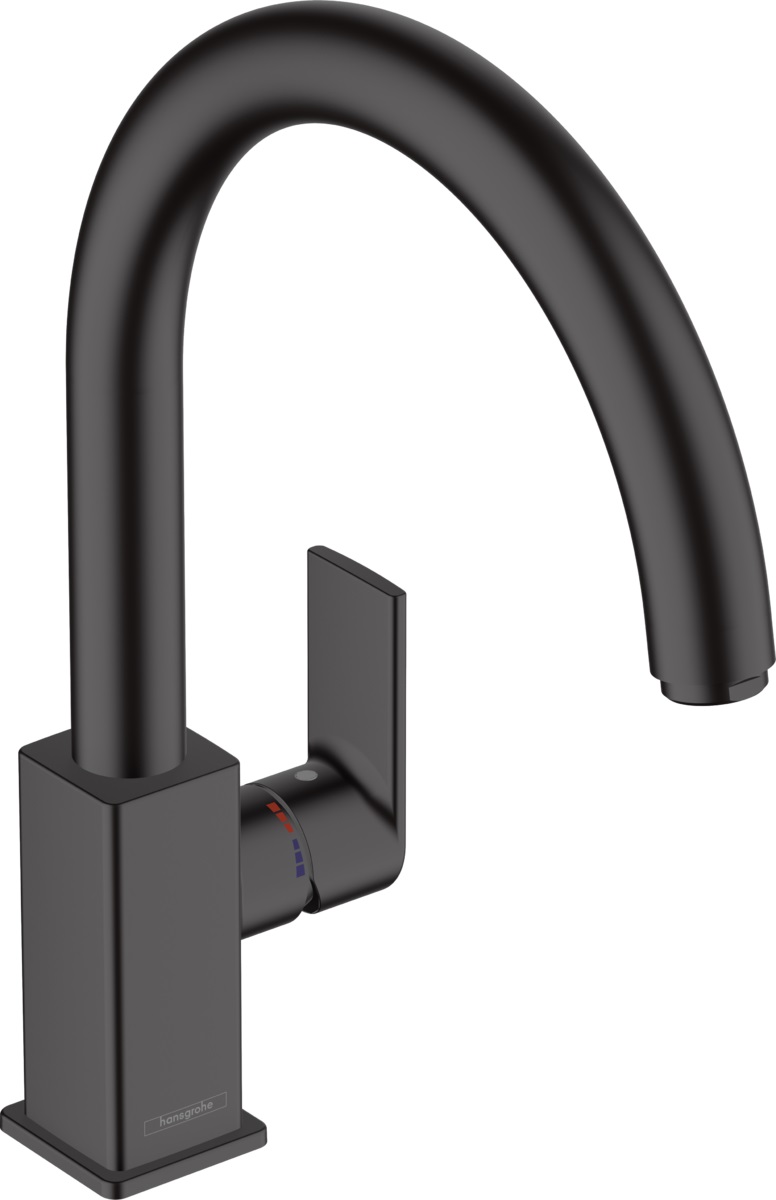Hansgrohe Vernis Shape rubinetto da cucina verticale nero 71871670