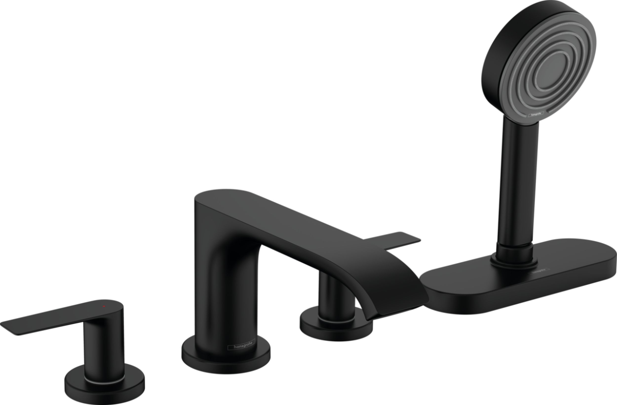 Hansgrohe Vivenis rubinetto per vasca e doccia bordo vasca nero 75444670