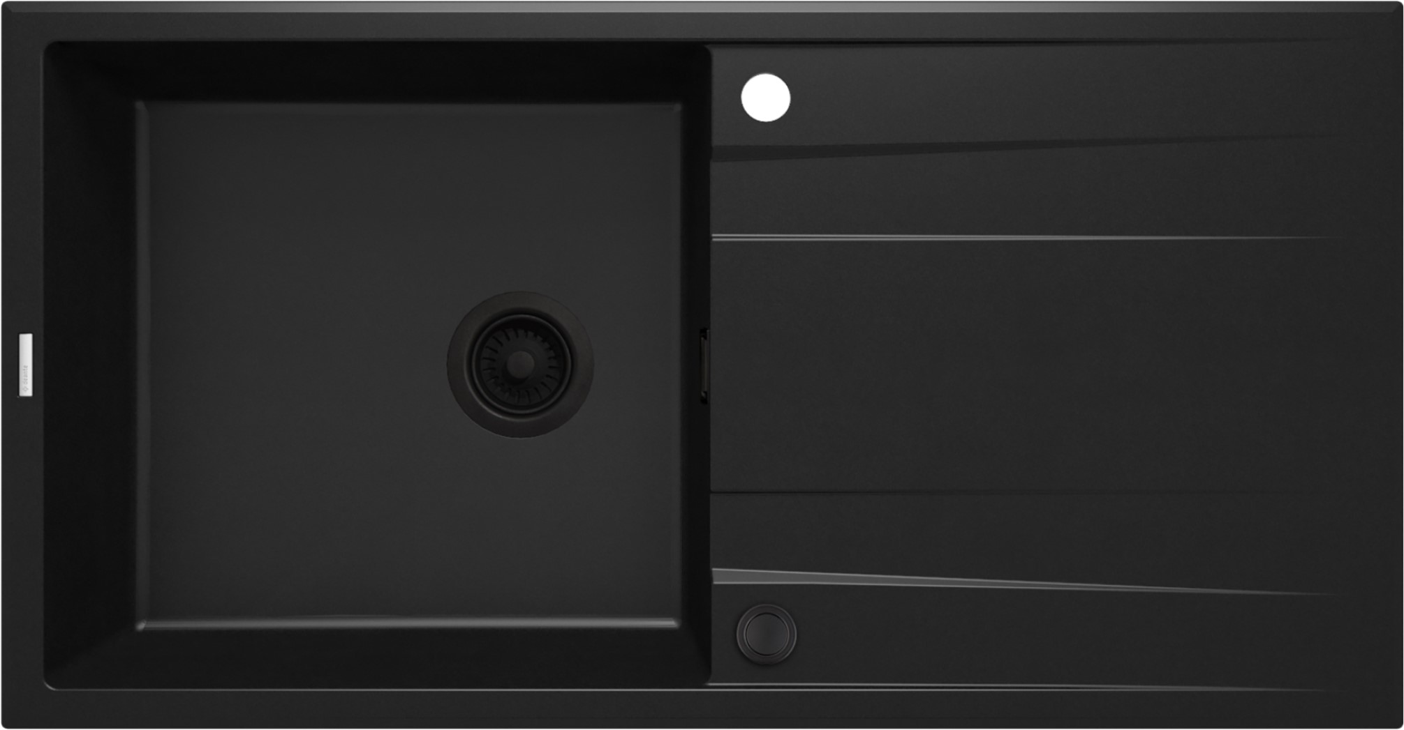 Deante Eridan lavello in granito 100x52 cm nero ZQE_N713