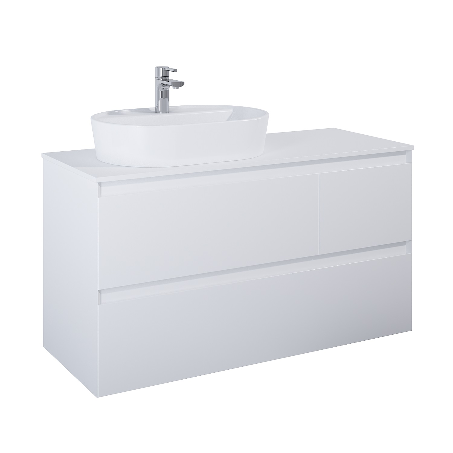 Elita Split armadietto 120x45.8x63.5 cm sottolavabo sospeso bianco RE012006155290