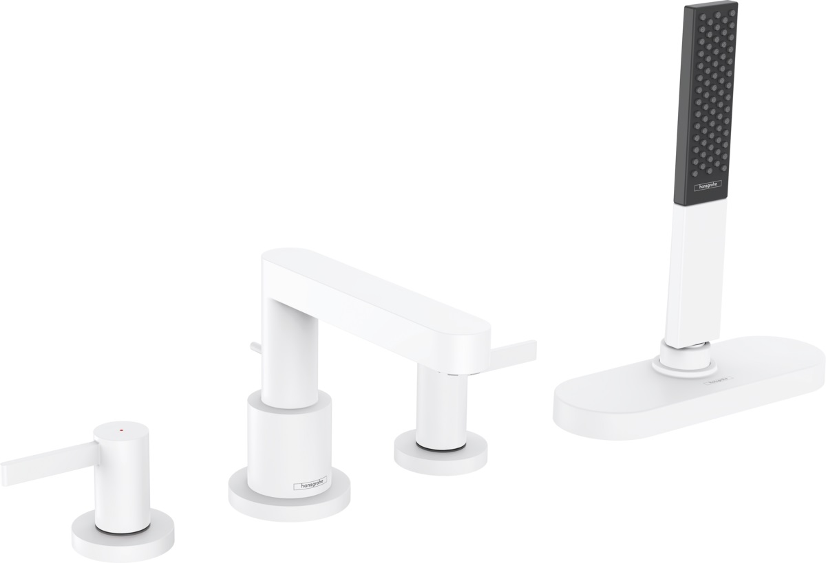 Hansgrohe Finoris rubinetto per vasca e doccia bordo vasca bianco 76444700