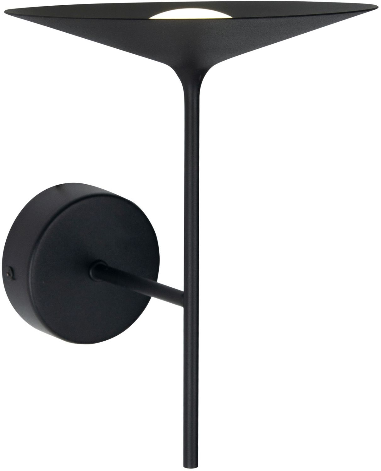 MaxLight Hana lampada da parete 1x6 W nero W0303