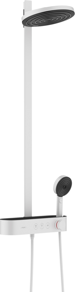 Hansgrohe Pulsify set doccia a parete con termostato con soffione bianco 24241700