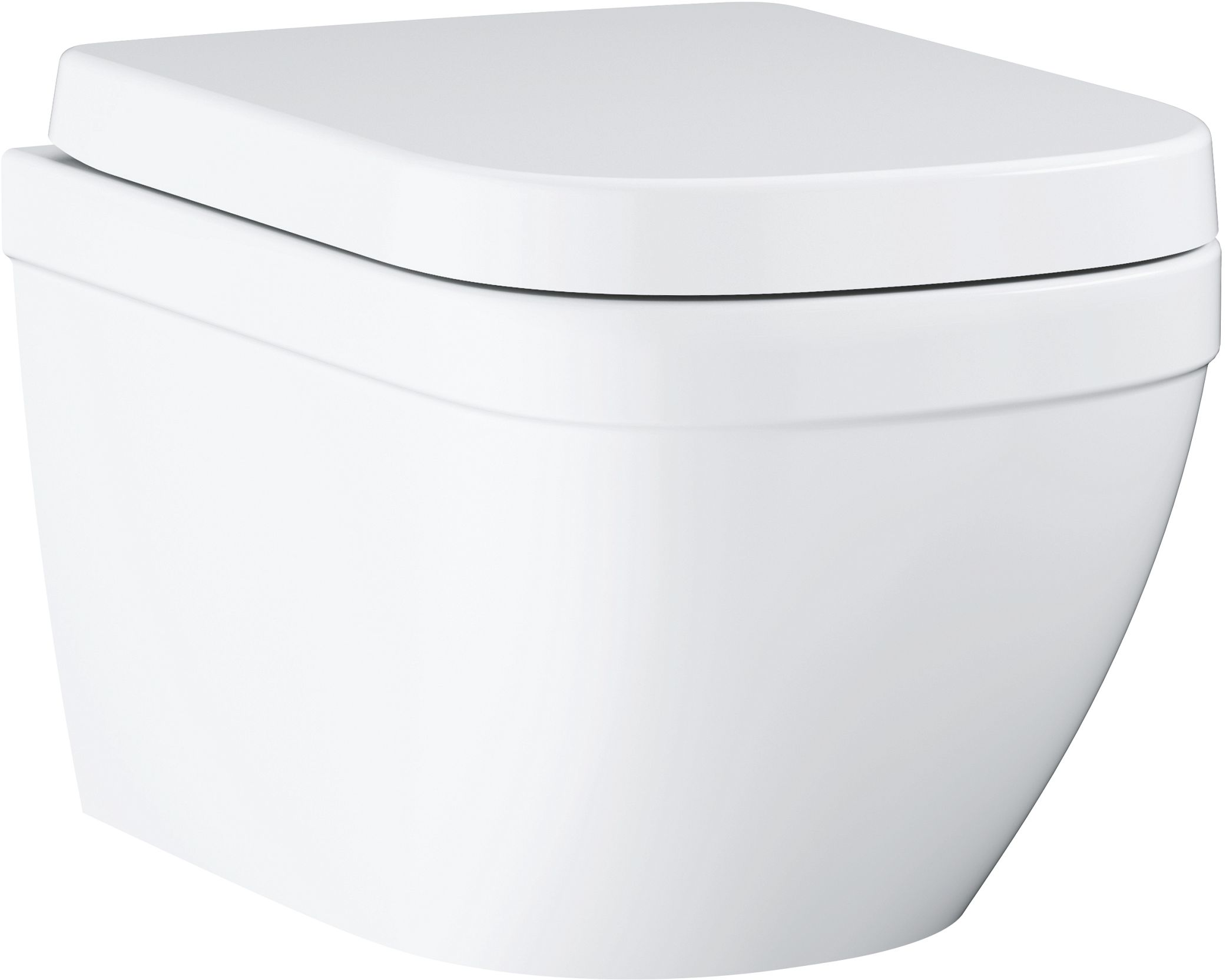 Grohe Euro Ceramic vaso wc con copriwater a discesa lenta sospeso senza brida con scarico a vortice bianco 39693000
