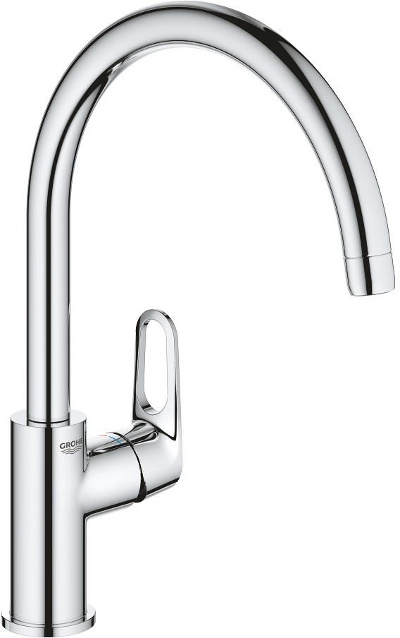 Grohe BauFlow rubinetto da cucina verticale StarLight Chrome 31538001