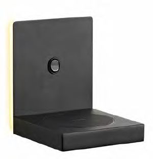 Mantra Zanzibar lampada da parete 1x3 W nero 6755