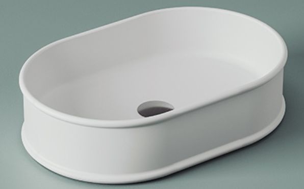 Art Ceram Atelier lavabo 60x40 cm ovale da appoggio bianco ATL00201;00