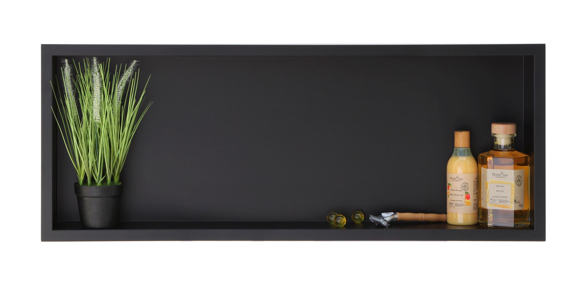 Balneo Wall-Box One Black mensola per nicchia 90 cm nero OB-BL6