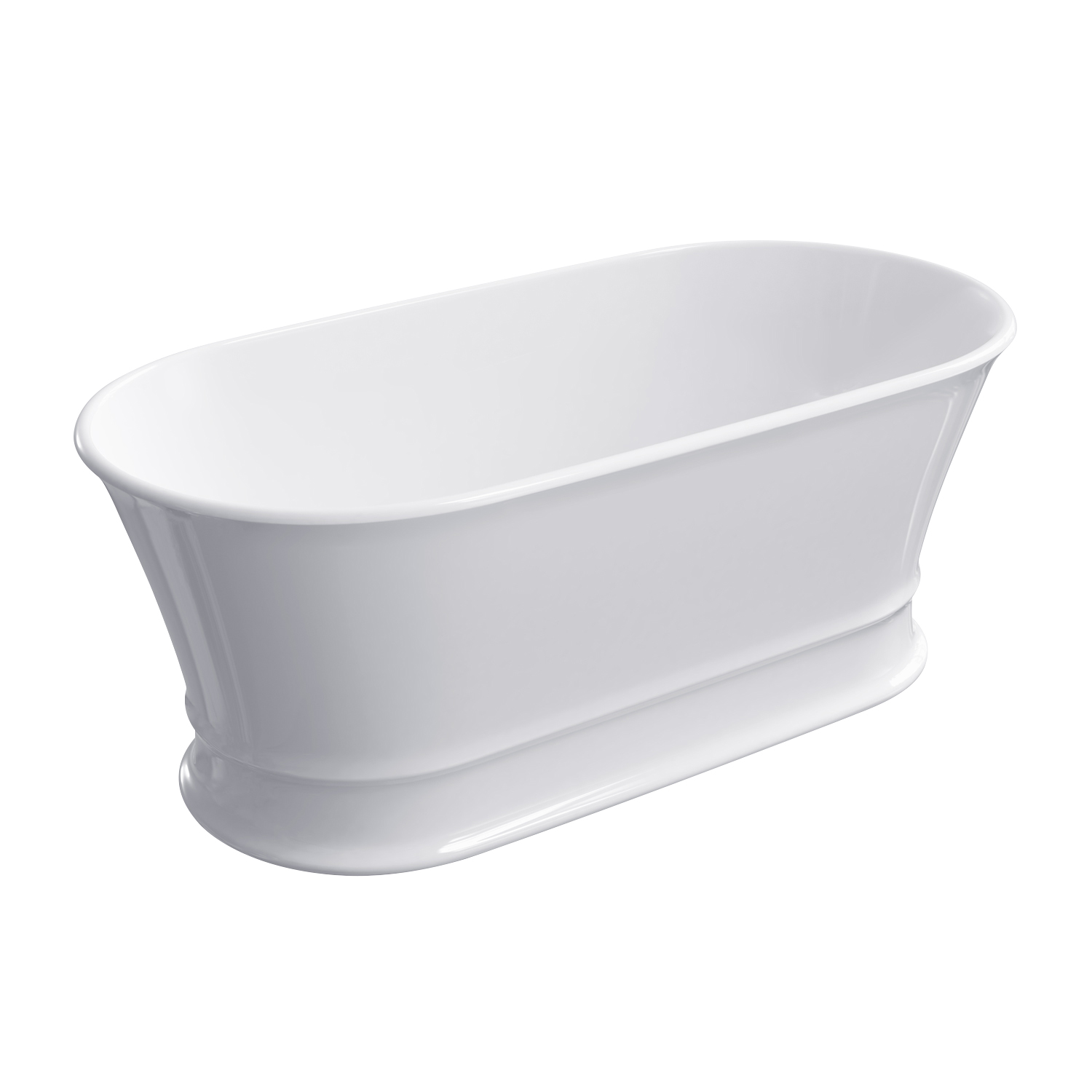 Omnires Classica M+ vasca da bagno freestanding 160x79 cm ovale bianco CLASSICAWWBP
