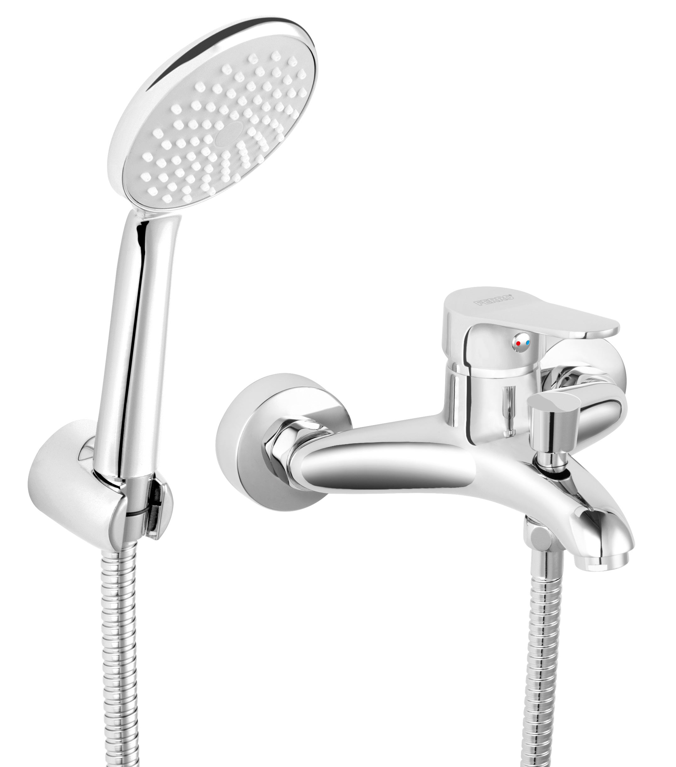 Ferro Isso rubinetto per vasca e doccia a parete cromo BIS11