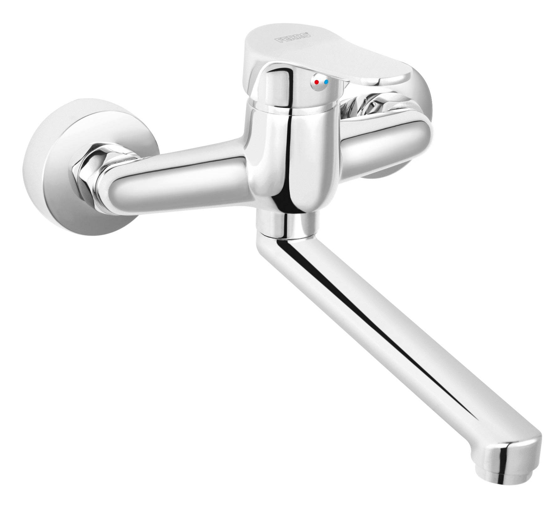 Ferro Isso rubinetto da cucina a parete cromo BIS5