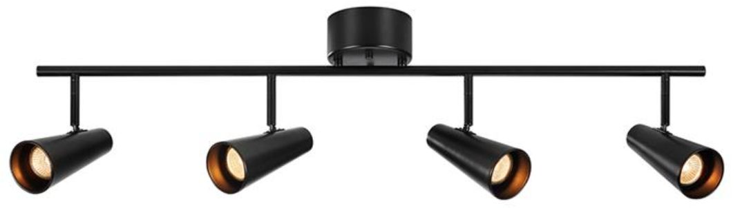Markslöjd Crest lampada da soffitto 4x7 W nero 108202