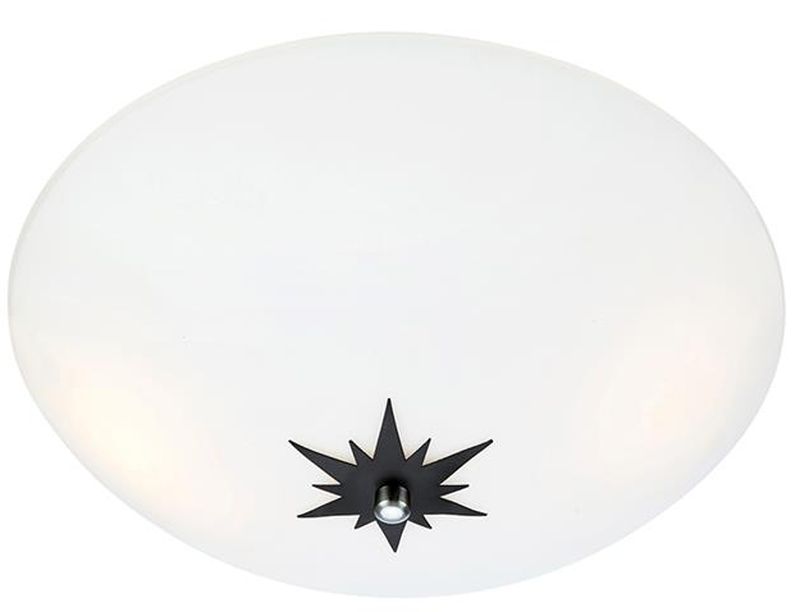 Markslöjd Rose plafoniera 1x18 W bianco-nero 108207