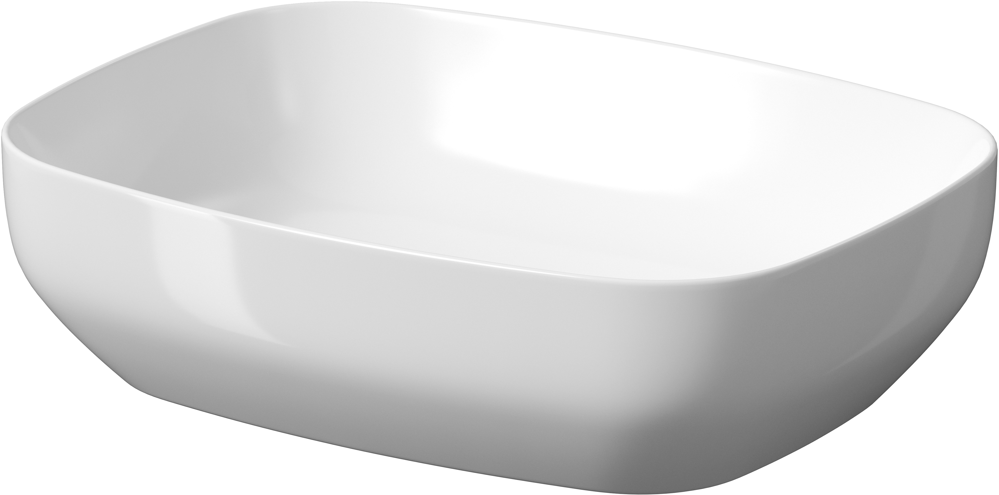 Cersanit Larga lavabo 50x38.5 cm rettangolare da appoggio bianco K677-003