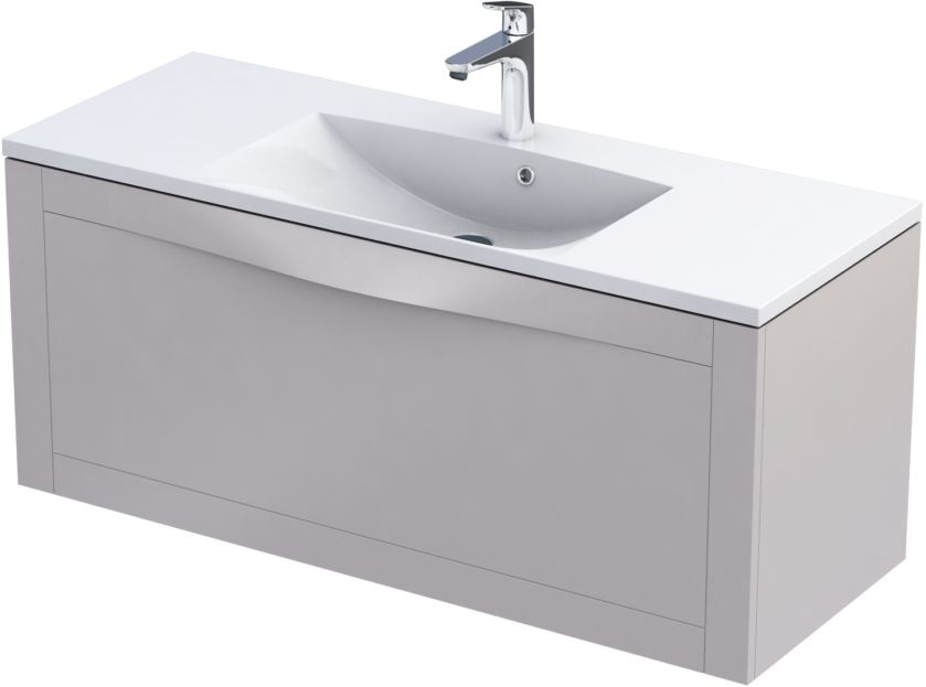 Oristo Skagen armadietto 120x45.5x50 cm sottolavabo sospeso sabbia OR49-SD1S-120-10