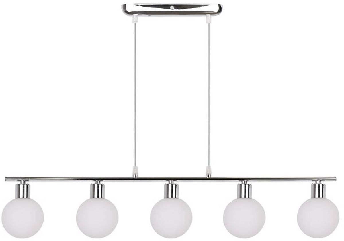 Candellux Oden lampada sospesa 5x40 W bianco-cromo 35-03270
