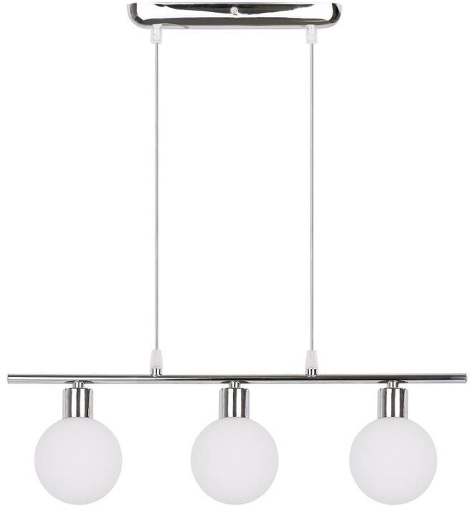 Candellux Oden lampada sospesa 3x40 W bianco-cromo 33-03263