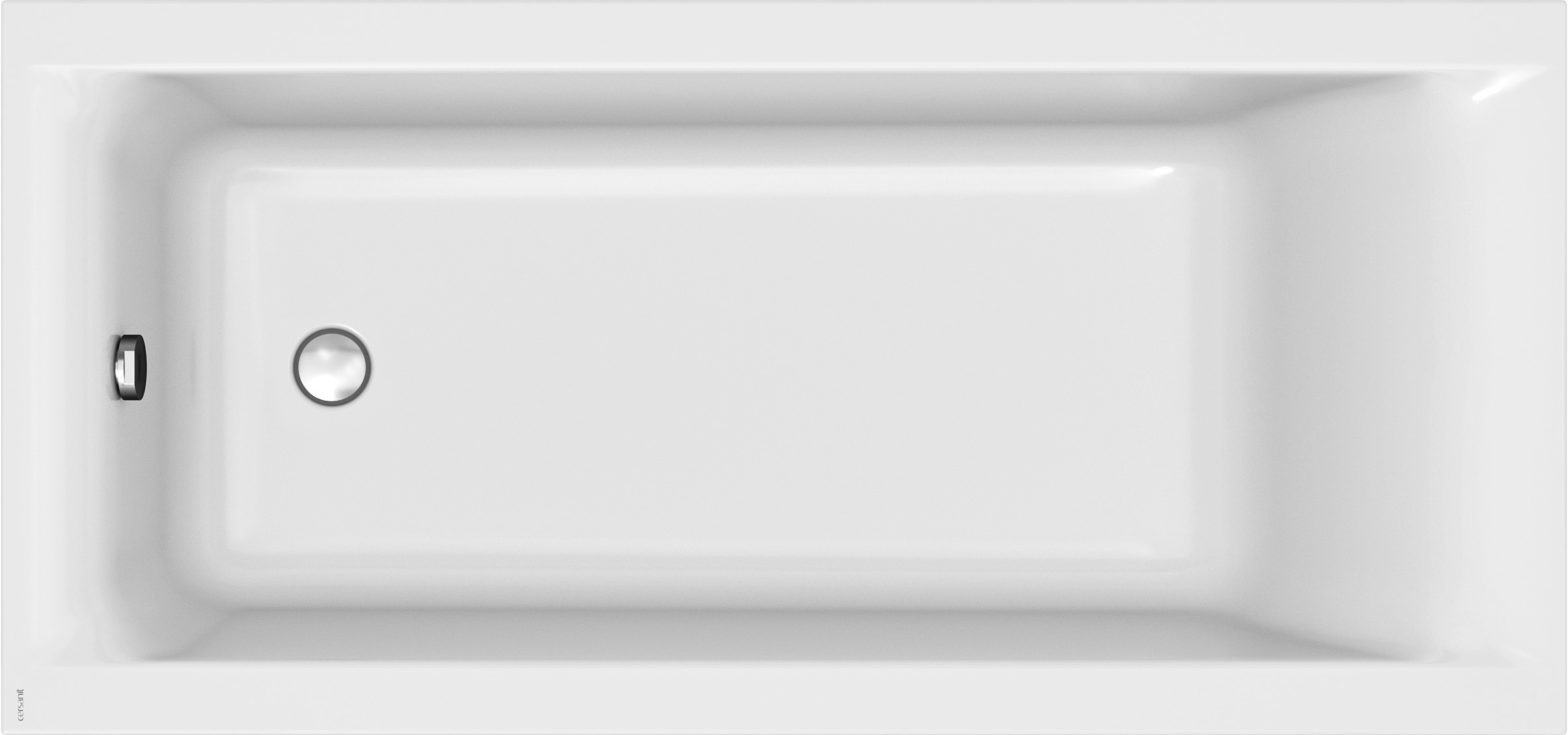 Cersanit Larga vasca da bagno rettangolare slim 160x75 cm bianco S301-305