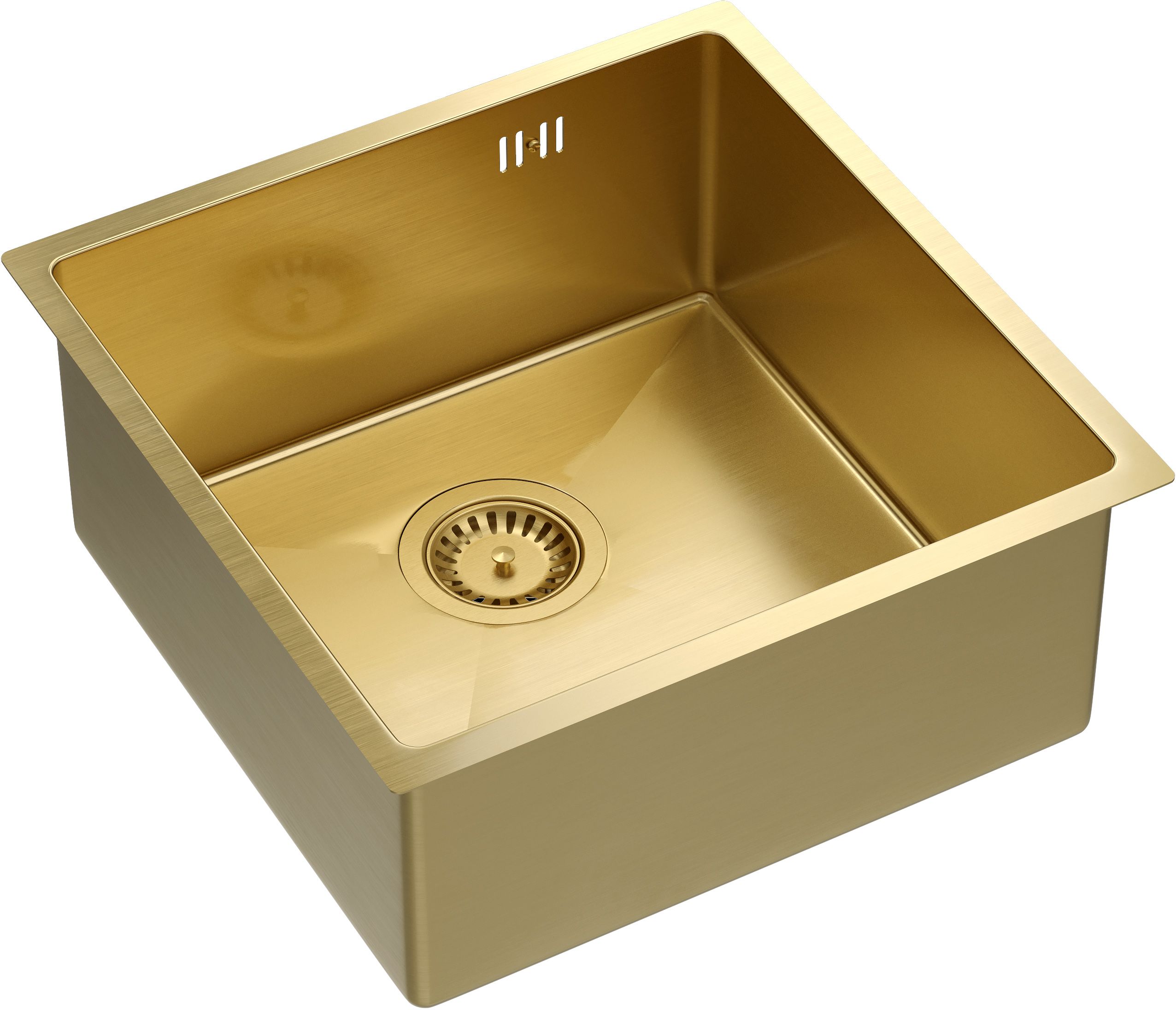 Quadron Anthony lavello in acciaio 44x44 cm oro MF4444PVDBSG1