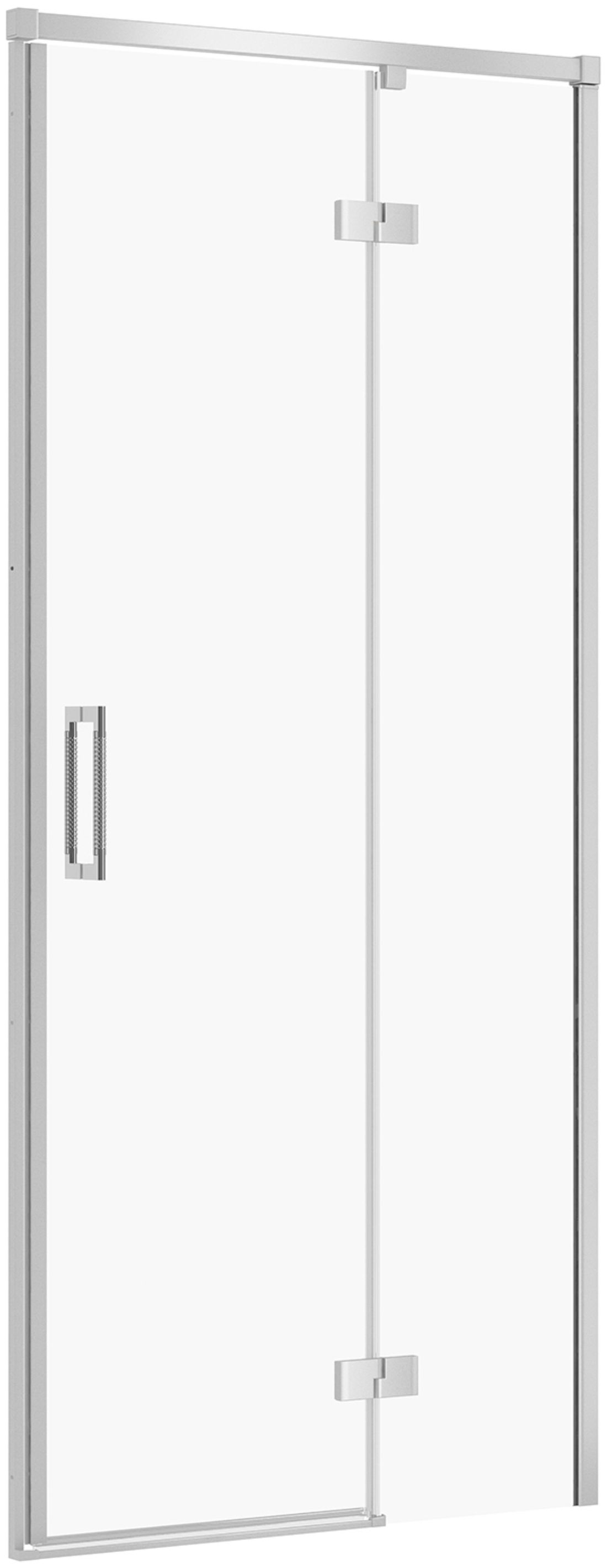 Cersanit Larga porta doccia 90 cm a battente cromo lucida/vetro trasparente S932-116