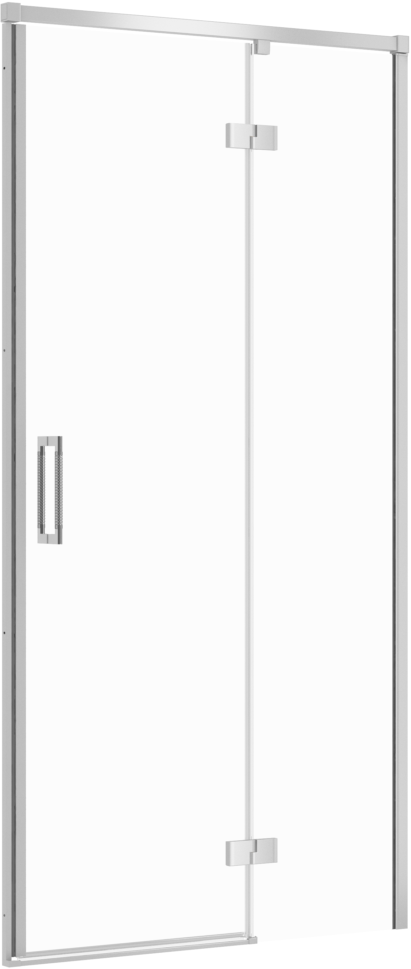 Cersanit Larga porta doccia 100 cm a battente cromo lucida/vetro trasparente S932-117