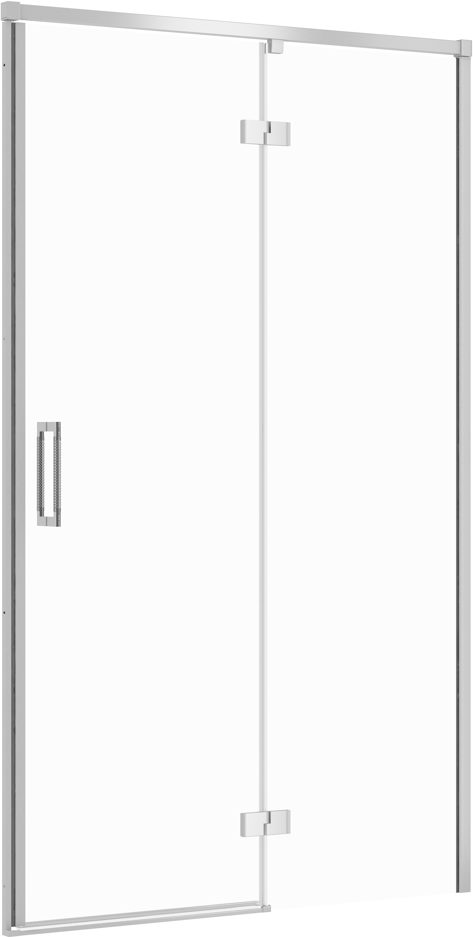 Cersanit Larga porta doccia 120 cm a battente cromo lucida/vetro trasparente S932-118