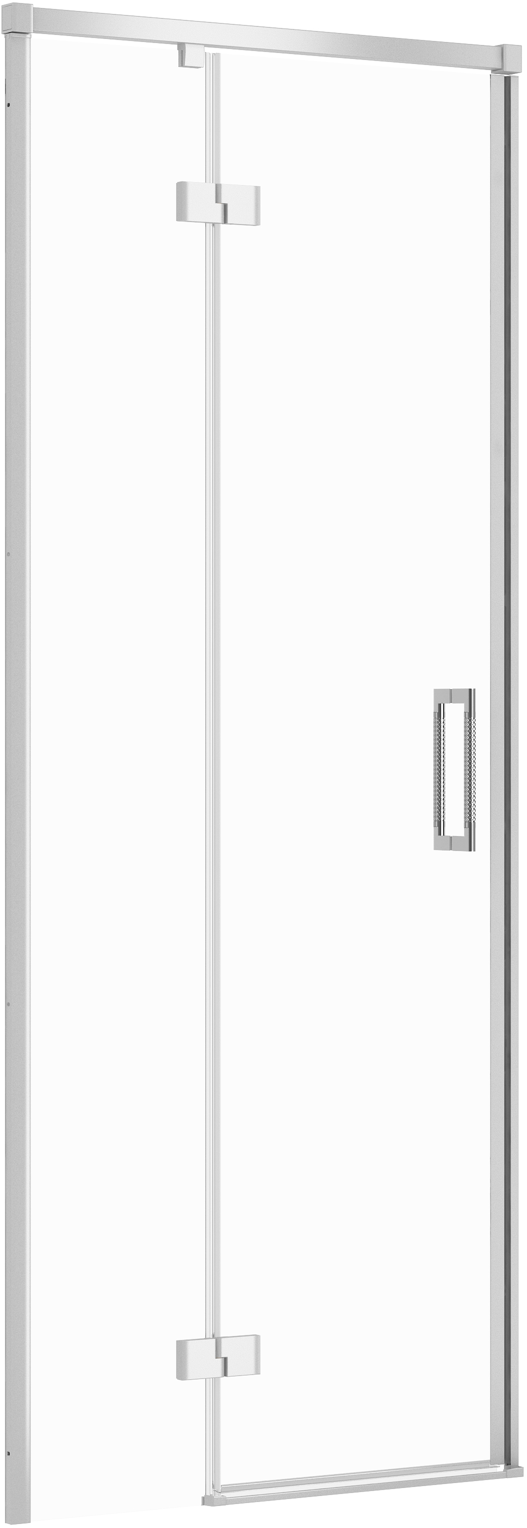 Cersanit Larga porta doccia 80 cm a battente cromo lucida/vetro trasparente S932-119