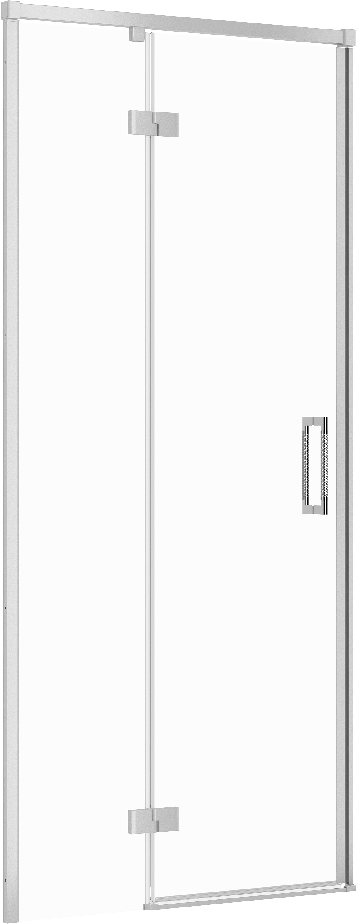 Cersanit Larga porta doccia 90 cm a battente cromo lucida/vetro trasparente S932-120