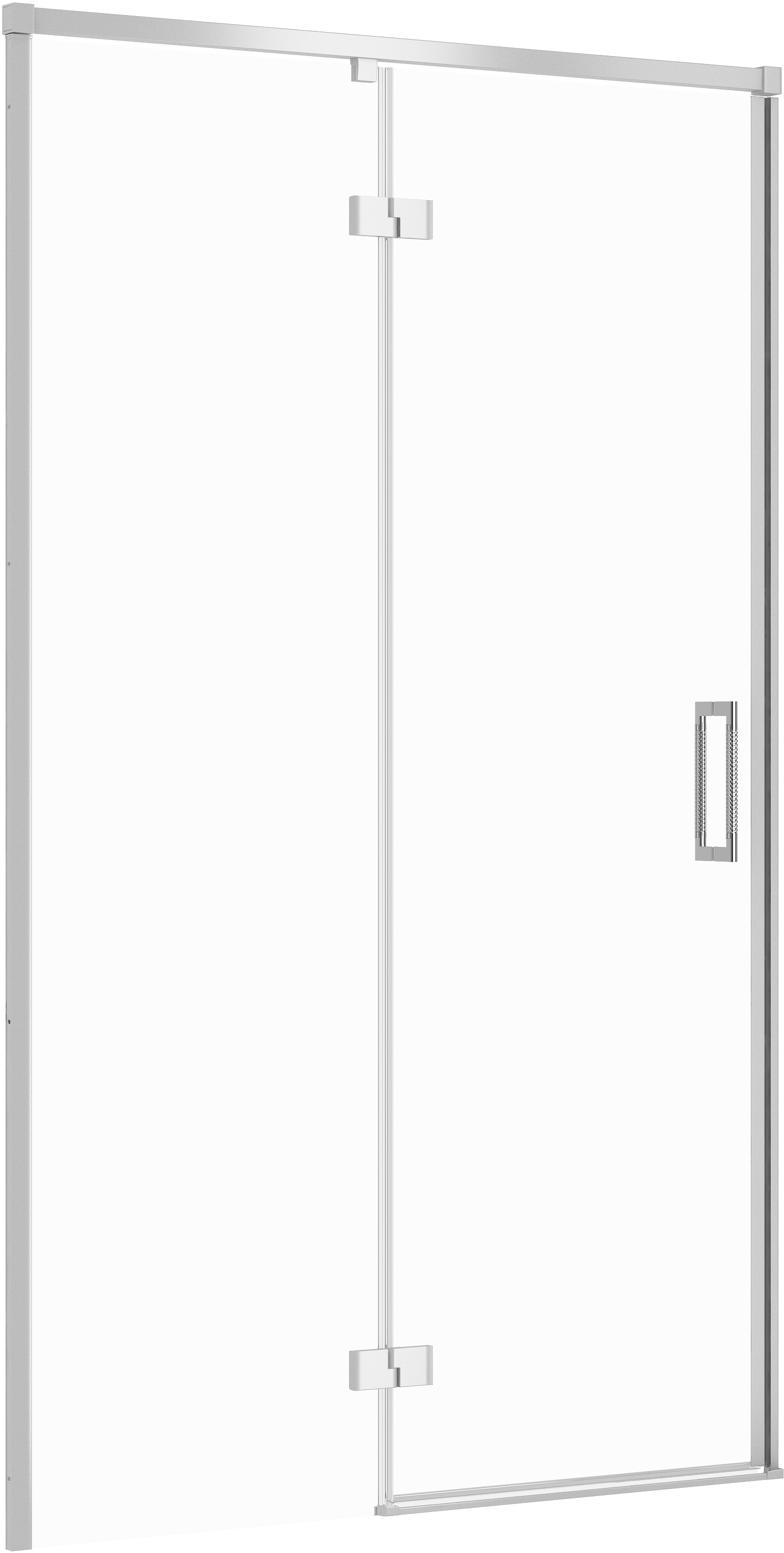 Cersanit Larga porta doccia 120 cm a battente cromo lucida/vetro trasparente S932-122