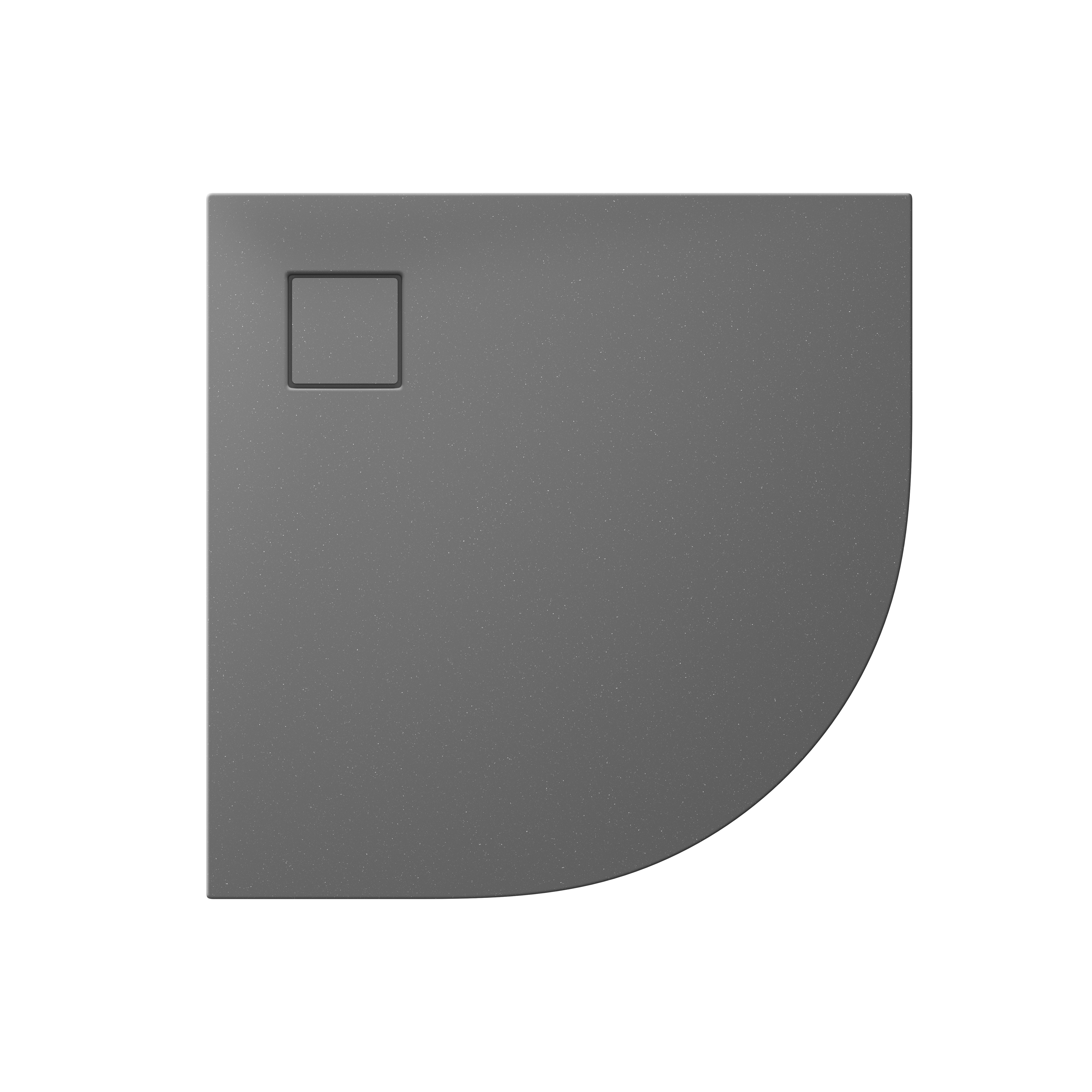 Cersanit Tako piatto doccia semicircolare 90x90 cm grigio S932-160
