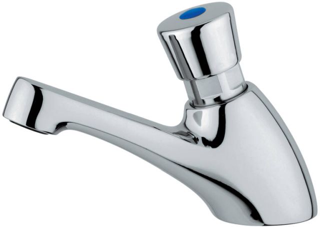 Faneco rubinetto per lavabo verticale a pressione cromo FAN9001