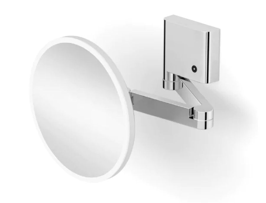 Stella specchietto per trucco 24x24 cm rotonda con illuminazione cromo 22.00650