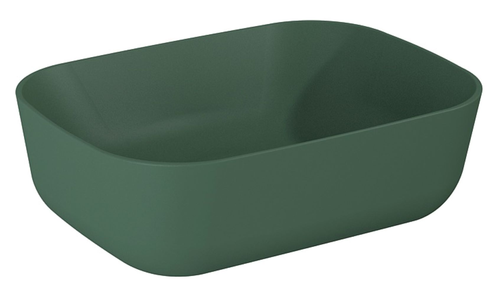 Elita Reni lavabo 45.5x32.5 cm rettangolare da appoggio verde RE040460037010