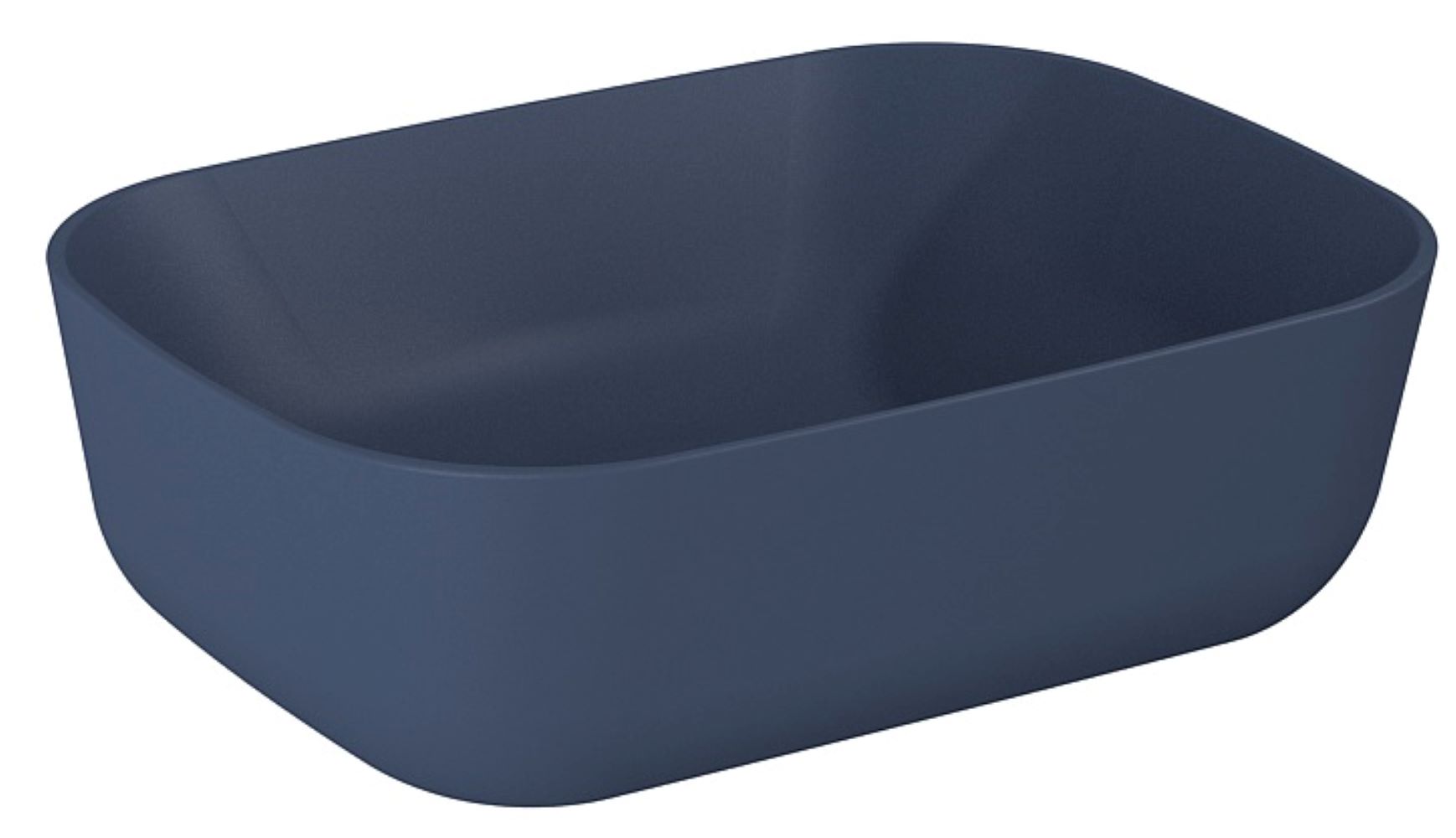 Elita Reni lavabo 45.5x32.5 cm rettangolare da appoggio blu RE040460037030