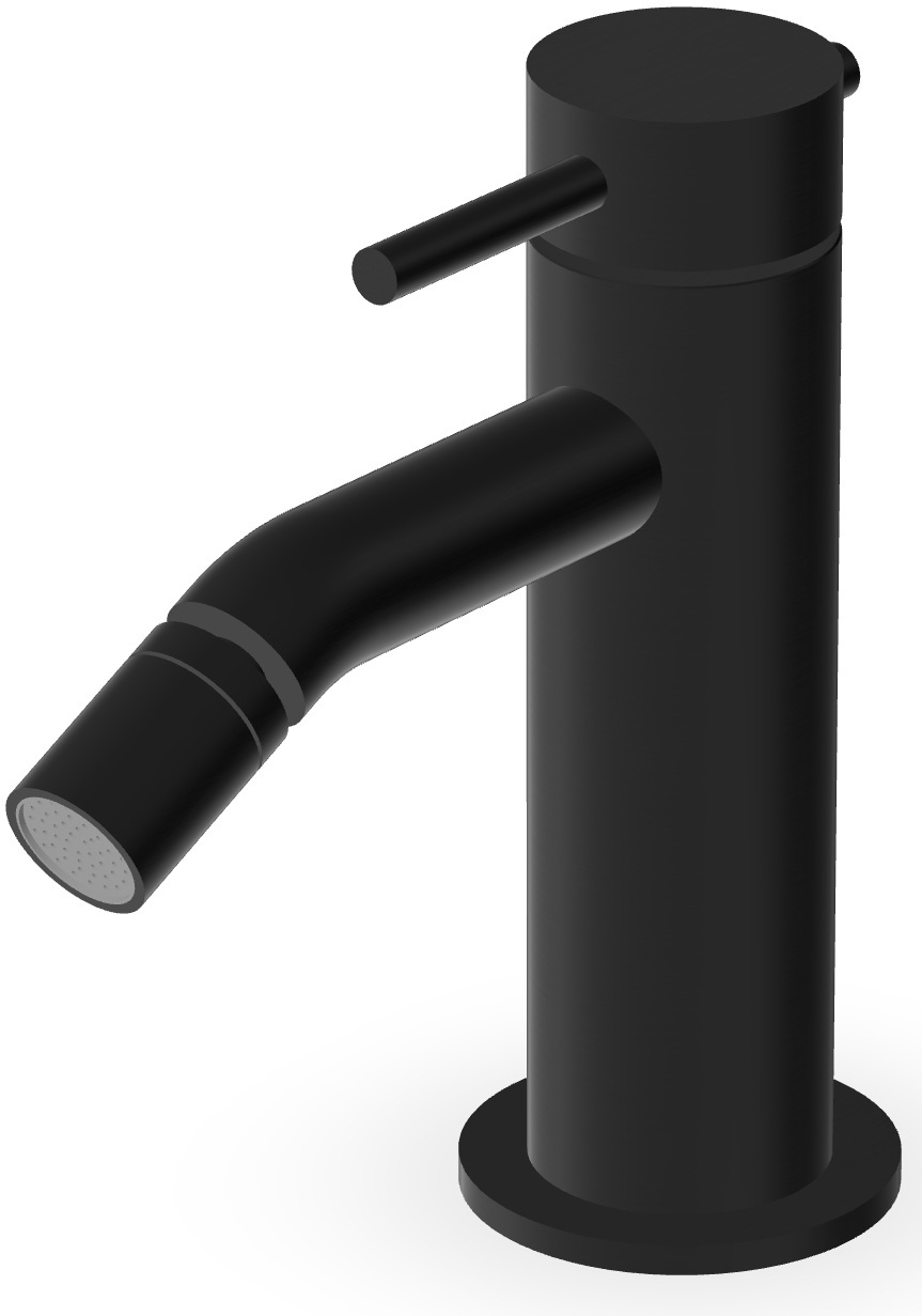 Zucchetti Helm rubinetto per bidet verticale nero ZHE378.XP81