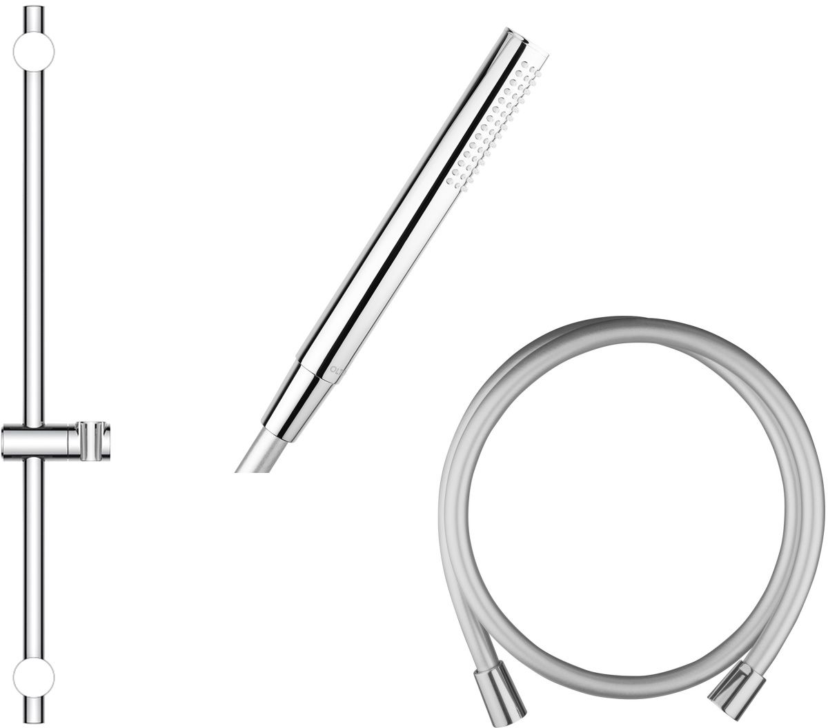 Set asta doccia Oltens Alling 37300100, doccetta Oltens Ume 37102100, 37200100