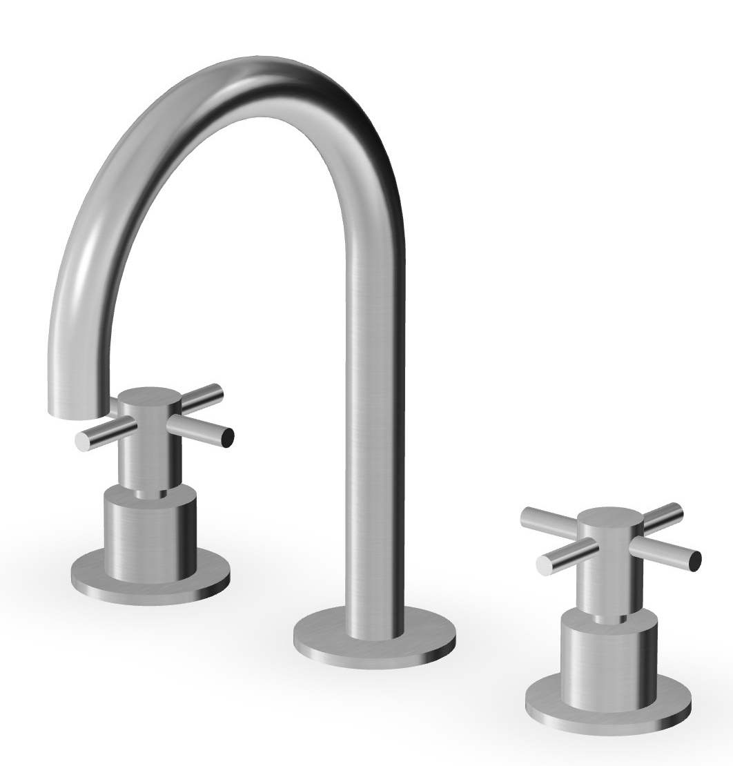 Zucchetti Helm rubinetto per lavabo verticale acciaio ZHM515.X