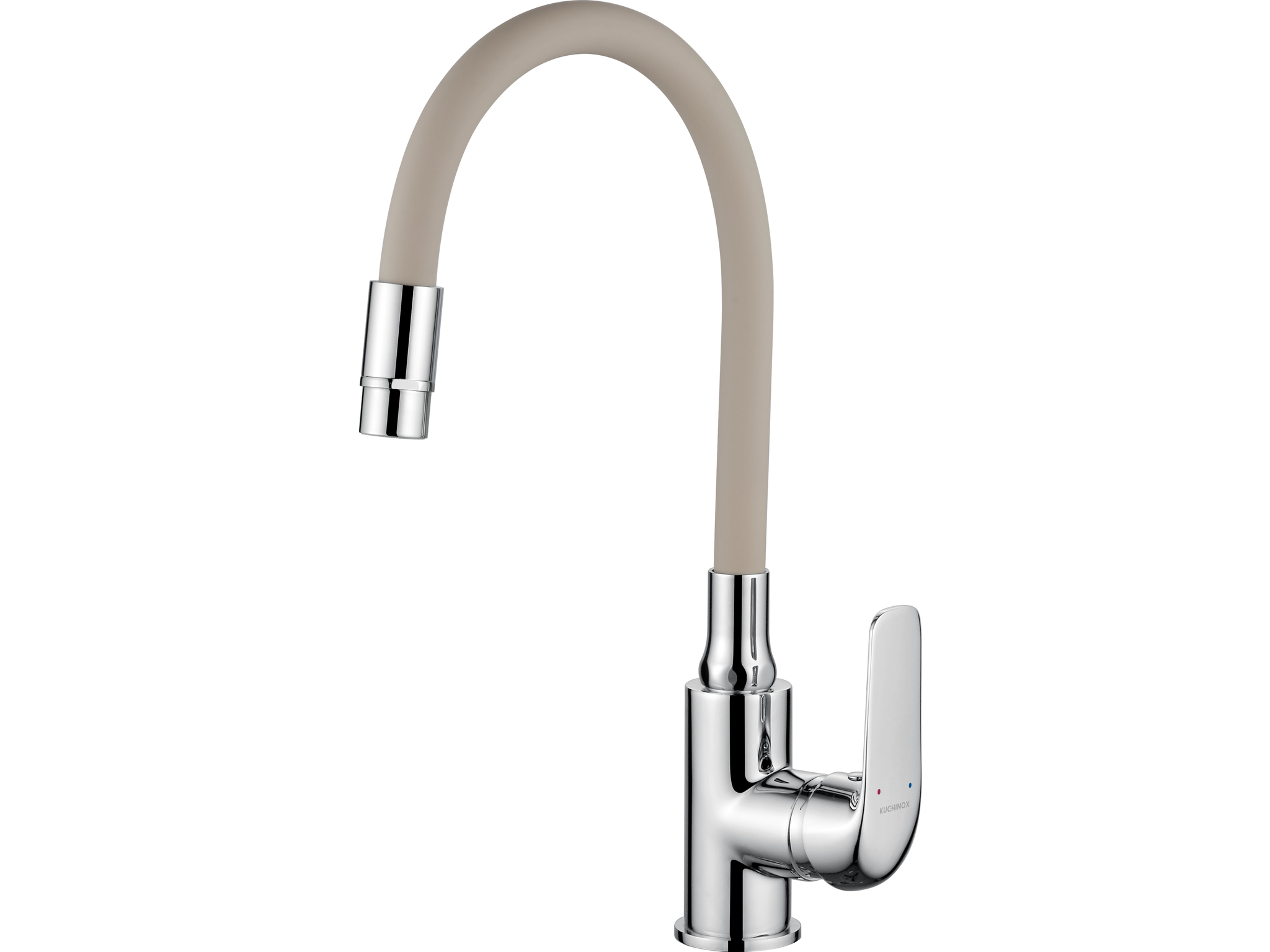 Kuchinox Elza rubinetto da cucina verticale cromo-beige BKE462D