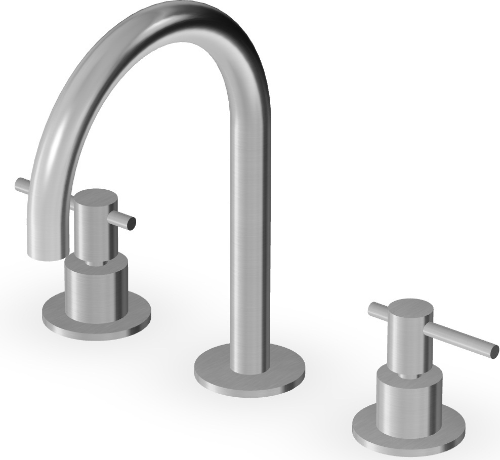 Zucchetti Helm rubinetto per lavabo verticale acciaio ZHL515.X