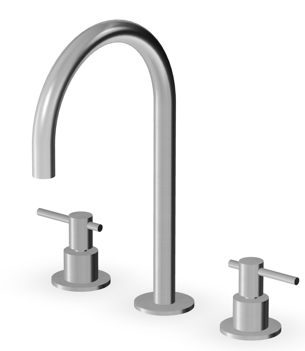 Zucchetti Helm rubinetto per lavabo verticale acciaio ZHL516.X