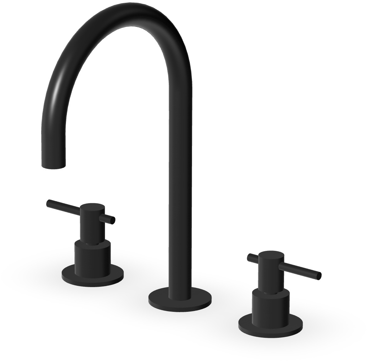 Zucchetti Helm rubinetto per lavabo verticale nero ZHL516.XP81
