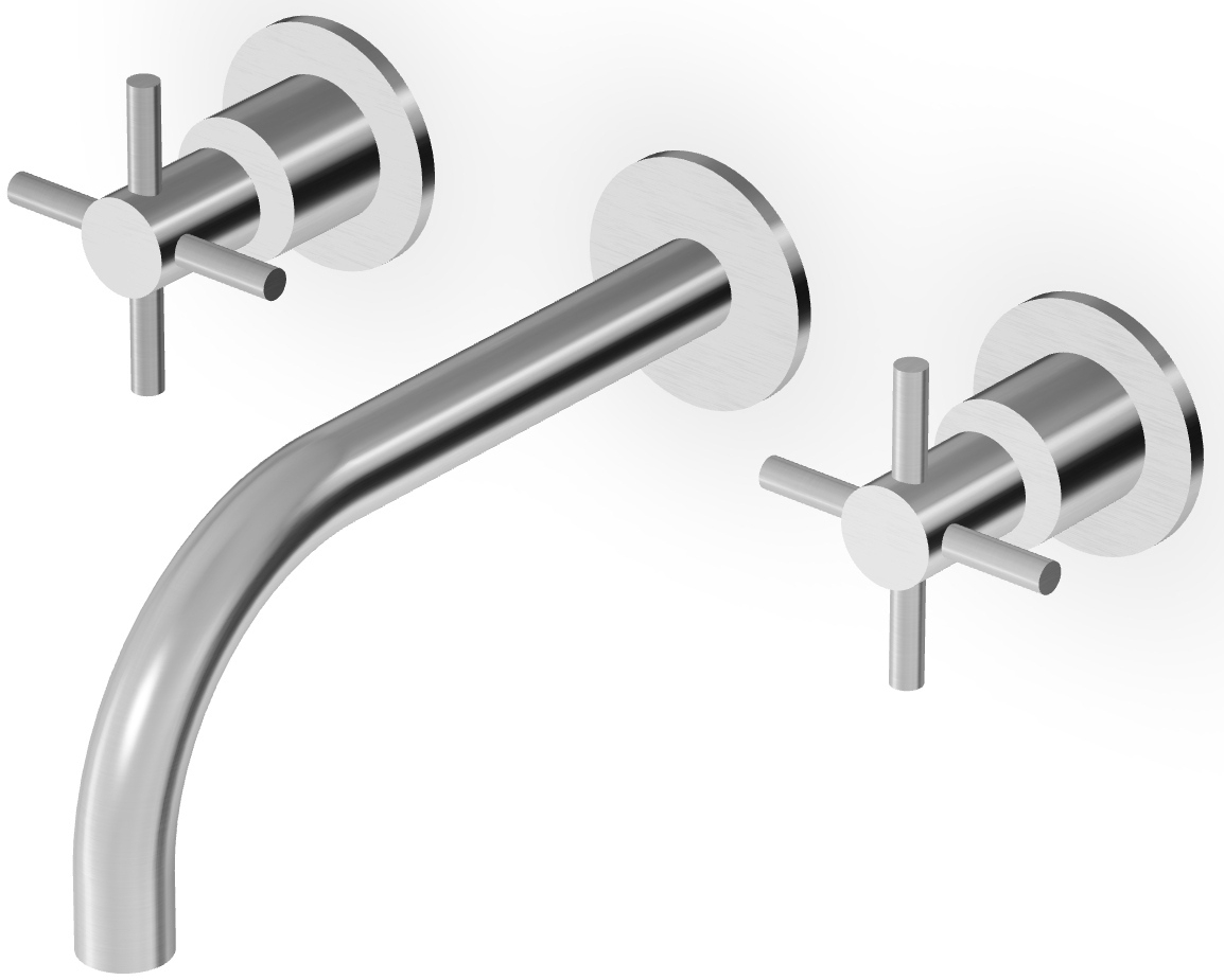 Zucchetti Helm rubinetto per lavabo da incasso acciaio ZHM760.X