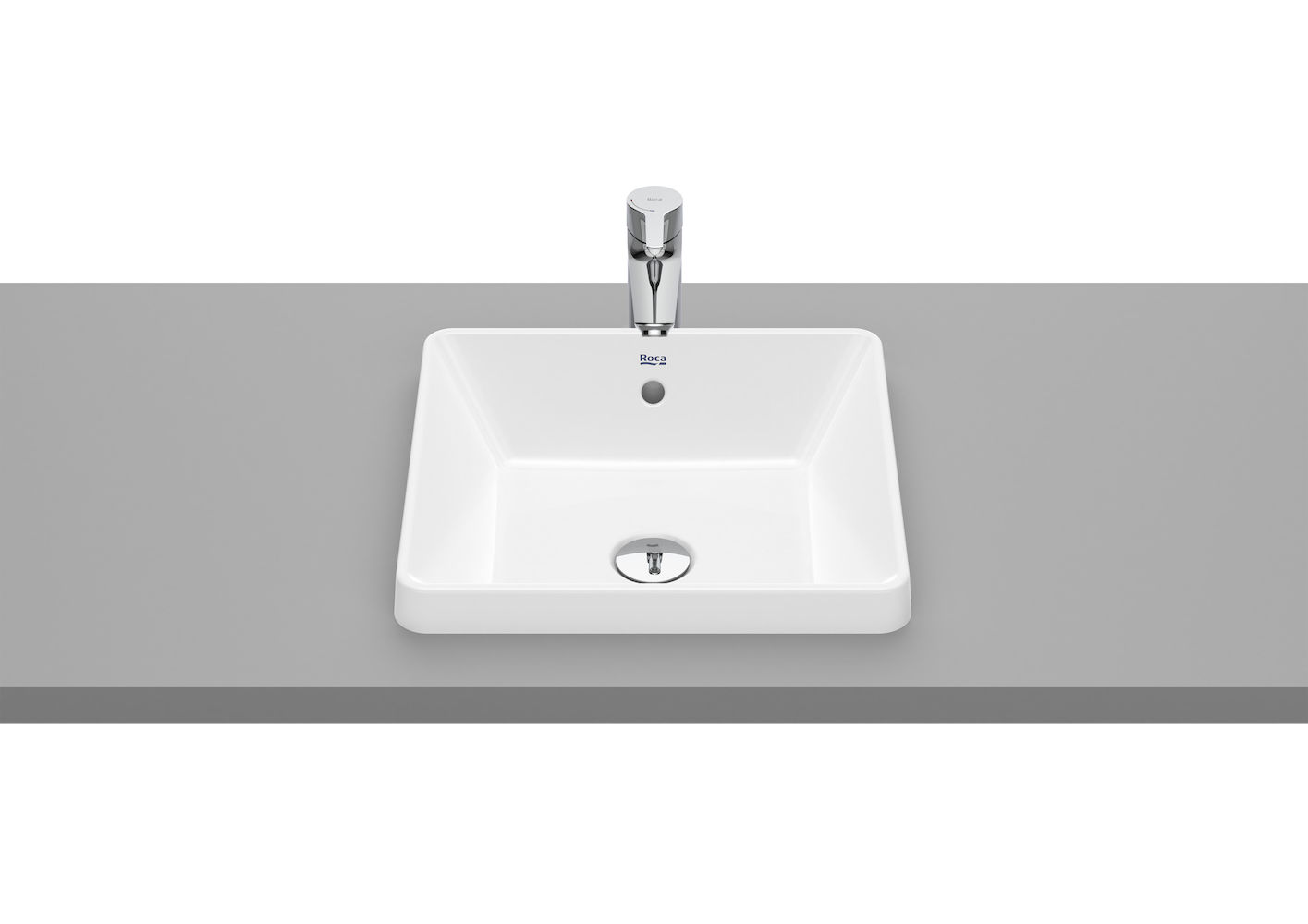 Roca Gap lavabo 39x37 cm rettangolare da incasso bianco A3270Y7000