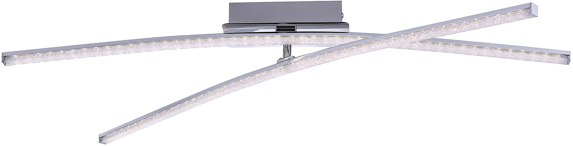 Just Light Simon lampada da soffitto 2x8 W cromo-cristallo 11292-17