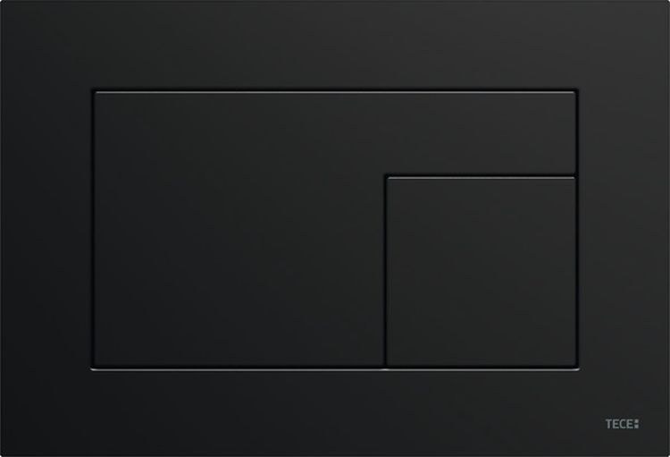 Tece Velvet placca di comando per WC nero 9240732