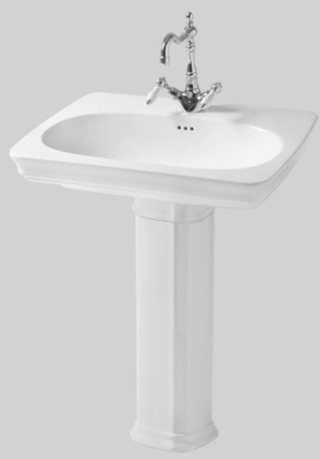 Art Ceram Civitas lavabo 68x50 cm rettangolare a parete bianco CIL00101;00